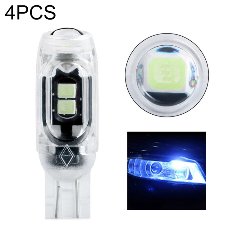 4pcs T10 DC12V /  0.84W / 0.07A / 150LM Car Clearance Light 5LEDs SMD-3030 Lamp Beads with lens (Ice Blue Light) - Clearance Lights by PMC TechLife | Online Shopping South Africa | PMC TechLife | Buy Now Pay Later Mobicred