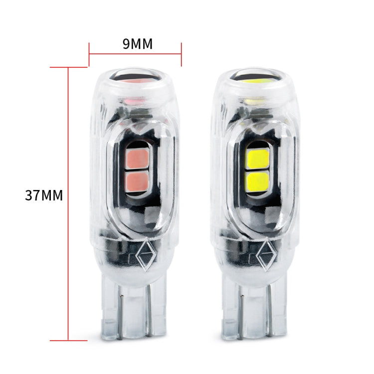4pcs T10 DC12V /  0.84W / 0.07A / 150LM Car Clearance Light 5LEDs SMD-3030 Lamp Beads with lens (Pink Light) - Clearance Lights by PMC TechLife | Online Shopping South Africa | PMC TechLife | Buy Now Pay Later Mobicred