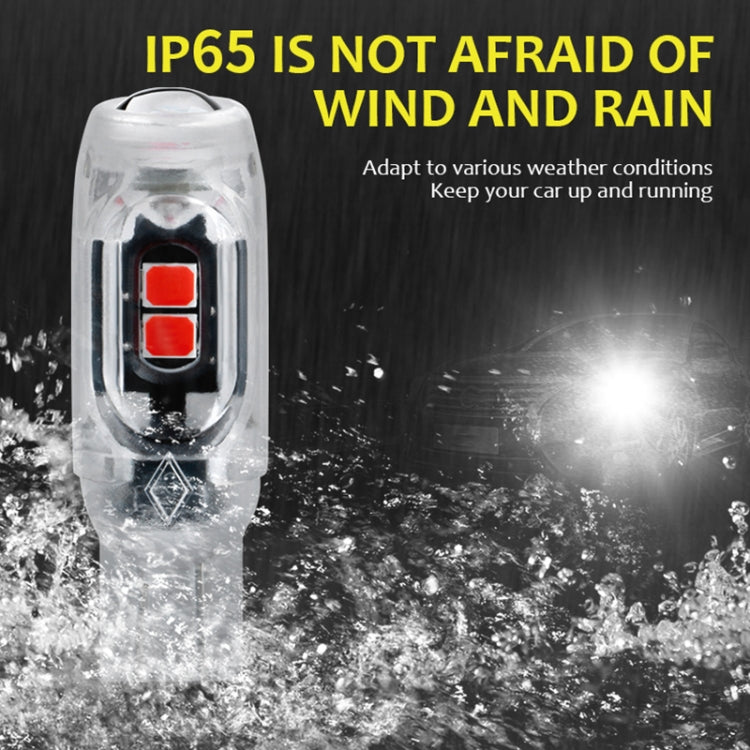 4pcs T10 DC12V /  0.84W / 0.07A / 150LM Car Clearance Light 5LEDs SMD-3030 Lamp Beads with lens (Yellow Light) - Clearance Lights by PMC TechLife | Online Shopping South Africa | PMC TechLife | Buy Now Pay Later Mobicred