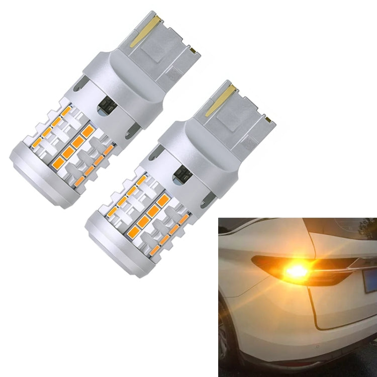2pcs 7440 IC12-28V / 16.68W / 1.39A Car 3020EMC-26 Constant Current Wide Voltage Turn Signal Light (Yellow Light) - Arrow Turn Lights by PMC TechLife | Online Shopping South Africa | PMC TechLife | Buy Now Pay Later Mobicred