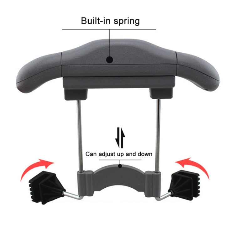 Car Faux Leather Retractable Coat Hanger (Black) - Auto Fastener & Clips by PMC TechLife | Online Shopping South Africa | PMC TechLife | Buy Now Pay Later Mobicred