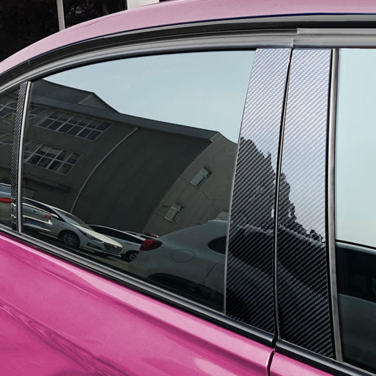 Car Carbon Fiber B Pillar Decorative Sticker for Audi A4L 2017-, Left and Right Drive Universal - Car Interior Mouldings by PMC TechLife | Online Shopping South Africa | PMC TechLife | Buy Now Pay Later Mobicred