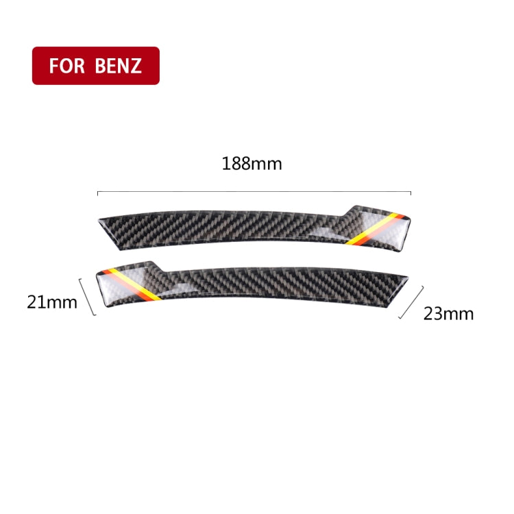 Car Carbon Fiber Rearview Mirror Anti-collision Strip D for Mercedes-Benz A/B/C/E Class/GLK/GLE/GLS/GLA/CLA, Left and Right Drive Universal - Anti Collision Sticker by PMC TechLife | Online Shopping South Africa | PMC TechLife | Buy Now Pay Later Mobicred