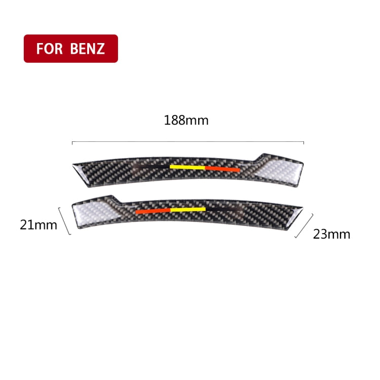 Car Carbon Fiber Rearview Mirror Anti-collision Strip C for Mercedes-Benz A/B/C/E Class/GLK/GLE/GLS/GLA/CLA, Left and Right Drive Universal - Anti Collision Sticker by PMC TechLife | Online Shopping South Africa | PMC TechLife | Buy Now Pay Later Mobicred