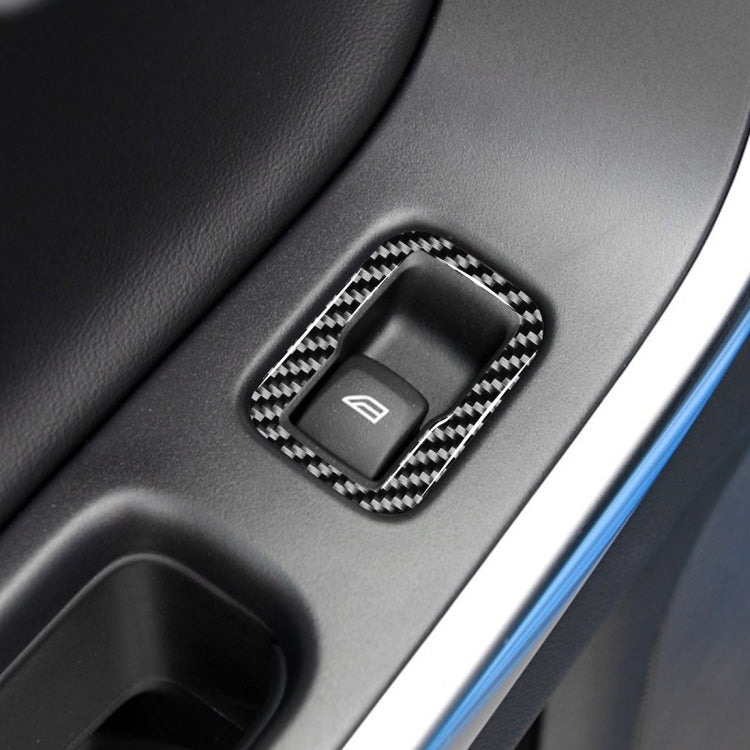 3 PCS Car Carbon Fiber Window Lifting Button Decorative Stickers for Volvo V60 2010-2017 / S60 2010-2018, Right Drive - Car Interior Mouldings by PMC Jewellery | Online Shopping South Africa | PMC Jewellery | Buy Now Pay Later Mobicred