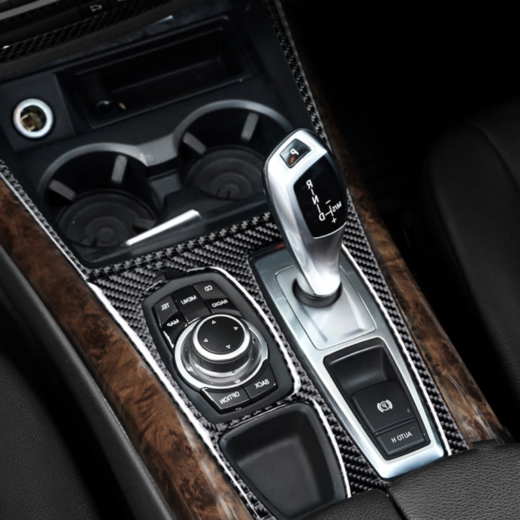 Car Carbon Fiber Water Cup Holder Decorative Sticker for BMW E70 X5 / E71 X6 2009-2013, Right Drive - free shipping - PMC TechLife - Order now!