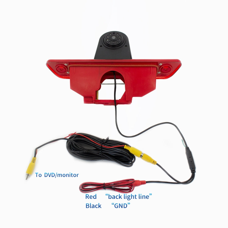 PZ465 Car Waterproof Brake Light View Camera + 7 inch Rearview Monitor for Citroen / Peugeot / Toyota - Rear View Cameras by PMC TechLife | Online Shopping South Africa | PMC TechLife | Buy Now Pay Later Mobicred