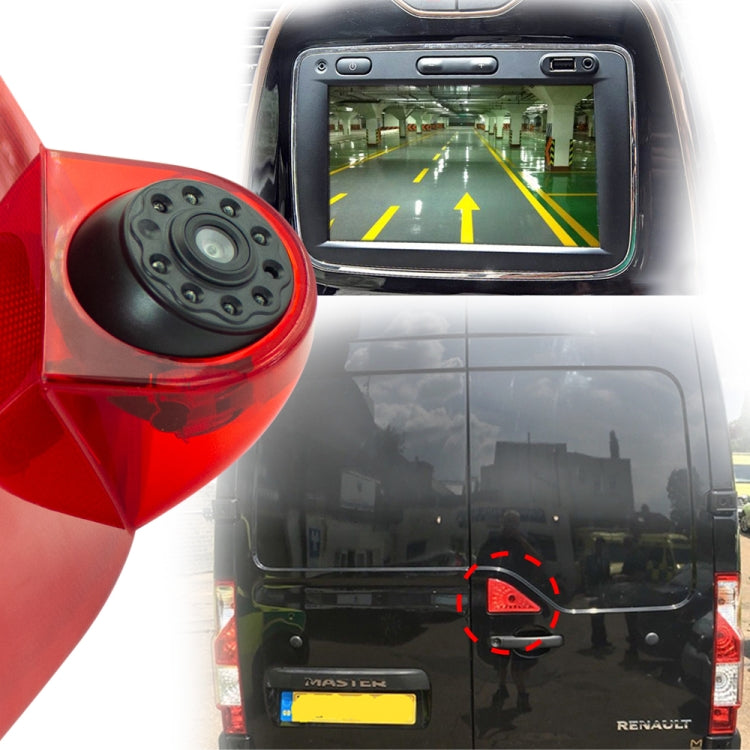 PZ462 Car Waterproof Brake Light View Camera + 7 inch Rearview Monitor for Renault / Nissan / Opel - free shipping - PMC TechLife - Order now!