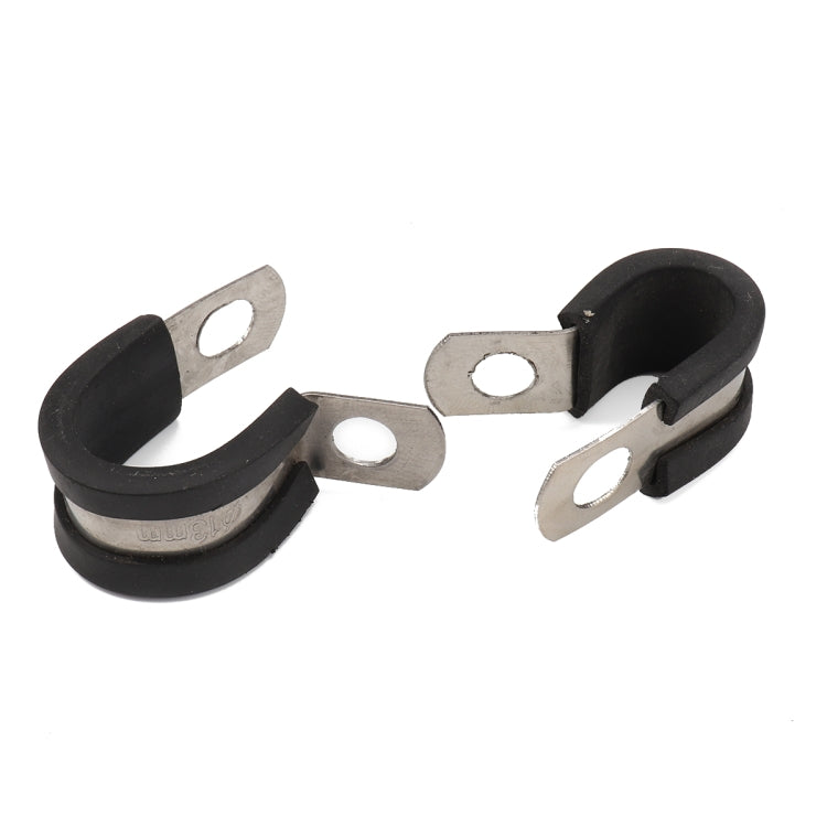 10 PCS Car Rubber Cushion Pipe Clamps Stainless Steel Clamps, Size: 2 inch (50mm) - Booster Cable & Clip by PMC TechLife | Online Shopping South Africa | PMC TechLife | Buy Now Pay Later Mobicred