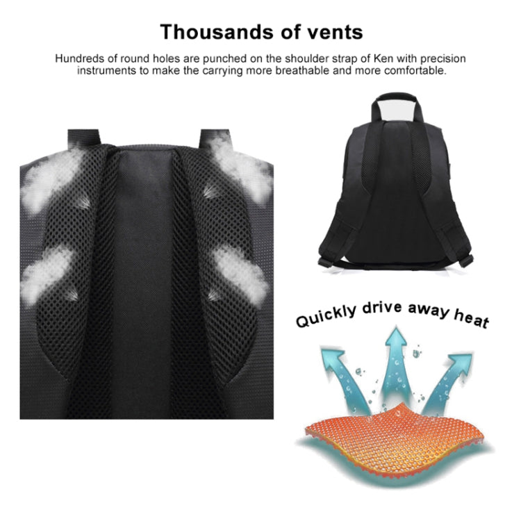 INDEPMAN DL-B012 Portable Outdoor Sports Backpack Camera Bag for GoPro, SJCAM, Nikon, Canon, Xiaomi Xiaoyi YI, Size: 27.5 * 12.5 * 34 cm(Purple) - free shipping - PMC TechLife - Order now!