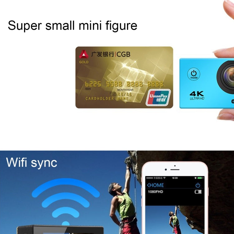 F60 2.0 inch Screen 170 Degrees Wide Angle WiFi Sport Action Camera Camcorder with Waterproof Housing Case, Support 64GB Micro SD Card(Silver) - Sports Camera by PMC TechLife | Online Shopping South Africa | PMC TechLife | Buy Now Pay Later Mobicred