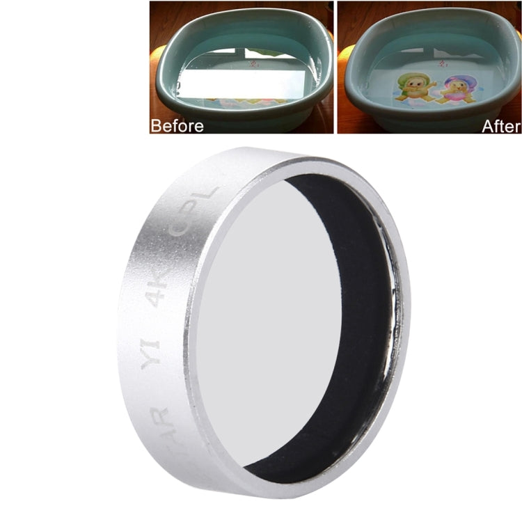 JUNESTAR for Xiaomi Xiaoyi Yi II 4K Sport Action Camera Proffesional CPL Filter(Silver) - Lens Filter by JSR | Online Shopping South Africa | PMC TechLife | Buy Now Pay Later Mobicred