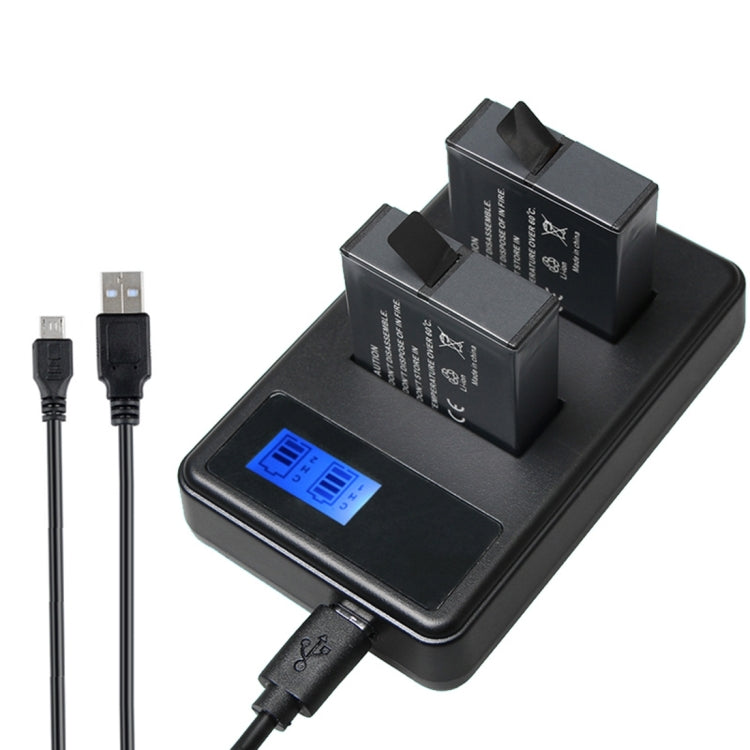 AHDBT-501 LCD Screen Dual Batteries Charger for GoPro HERO5 with Displays Charging Capacity - Charger by PMC TechLife | Online Shopping South Africa | PMC TechLife | Buy Now Pay Later Mobicred