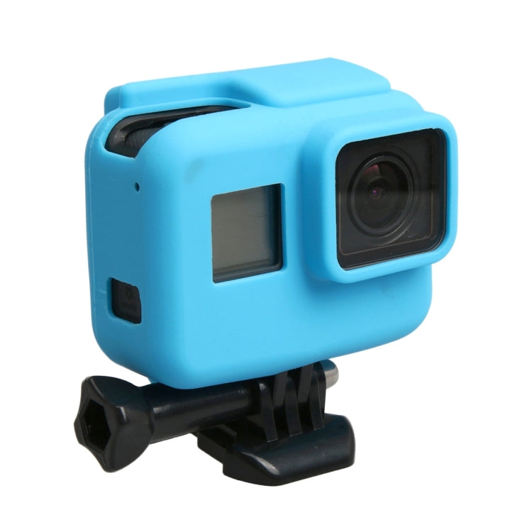 Original for GoPro HERO5 Silicone Border Frame Mount Housing Protective Case Cover Shell(Blue) - Silicone Cases by PMC TechLife | Online Shopping South Africa | PMC TechLife | Buy Now Pay Later Mobicred