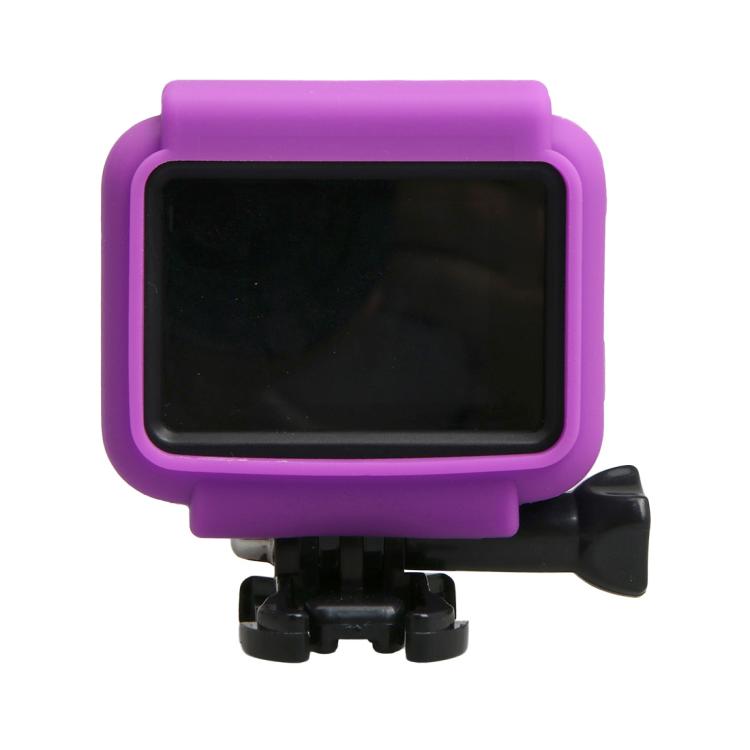 Original for GoPro HERO5 Silicone Border Frame Mount Housing Protective Case Cover Shell(Purple) - Silicone Cases by PMC TechLife | Online Shopping South Africa | PMC TechLife | Buy Now Pay Later Mobicred