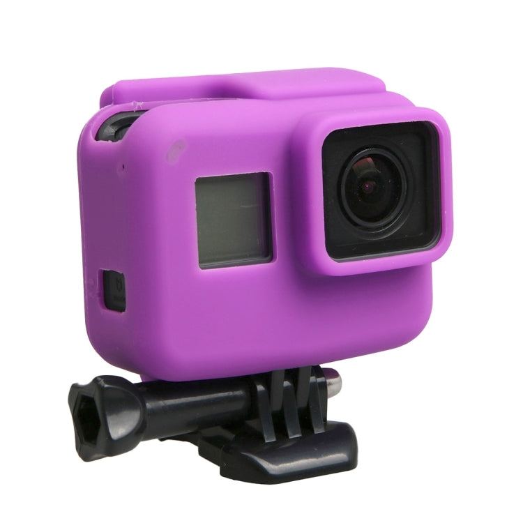 Original for GoPro HERO5 Silicone Border Frame Mount Housing Protective Case Cover Shell(Purple) - Silicone Cases by PMC TechLife | Online Shopping South Africa | PMC TechLife | Buy Now Pay Later Mobicred