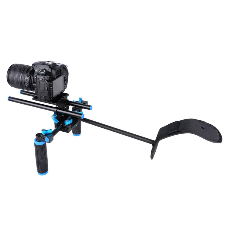 YELANGU YLG0102A-A01 Dual Handle Shoulder Mount Support Kit DSLR Rig(Black) - free shipping - PMC TechLife - Order now!