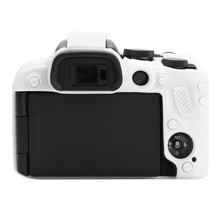 For Canon EOS R10 Soft Silicone Protective Case (White) - Protective Case by PMC TechLife | Online Shopping South Africa | PMC TechLife | Buy Now Pay Later Mobicred