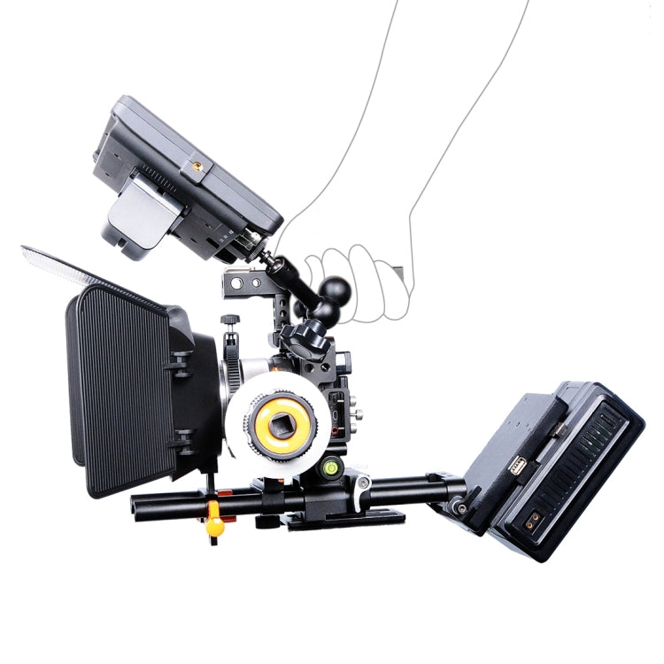 YELANGU YLG0905A Camera Video Cage Handle Stabilizer for Sony A6000/A6300/A6400/A6500(Black) - free shipping - PMC TechLife - Order now!