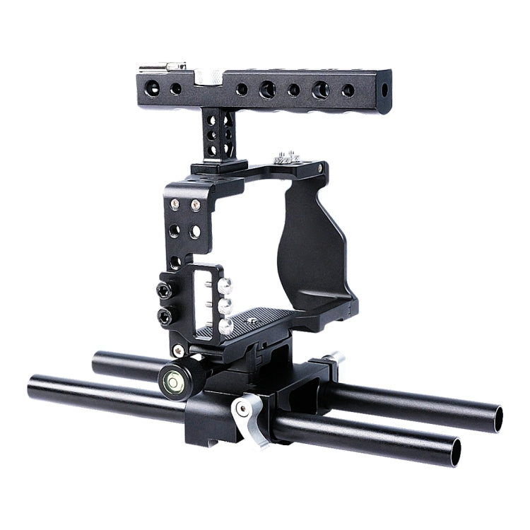 YELANGU YLG0905A Camera Video Cage Handle Stabilizer for Sony A6000/A6300/A6400/A6500(Black) - free shipping - PMC TechLife - Order now!