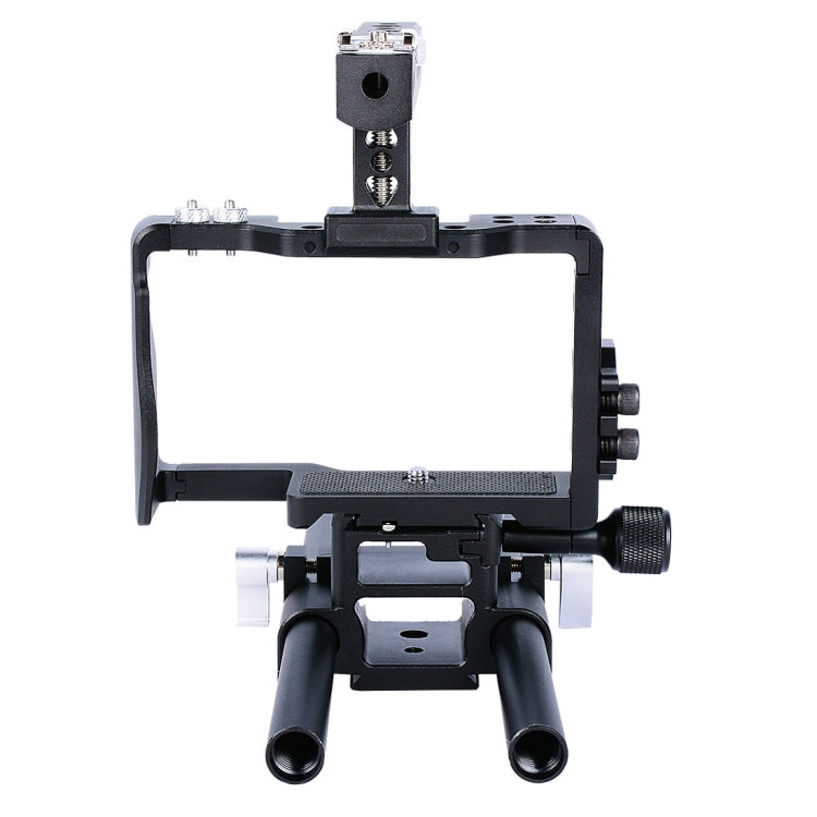 YELANGU YLG0905A Camera Video Cage Handle Stabilizer for Sony A6000/A6300/A6400/A6500(Black) - free shipping - PMC TechLife - Order now!
