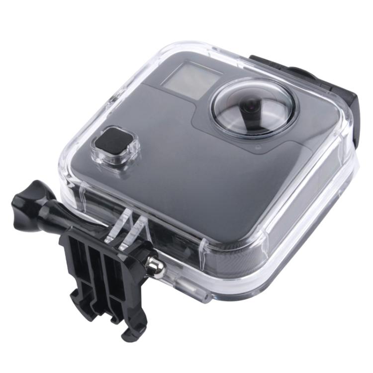 40m Waterproof Housing Protective Case  for GoPro Fusion, with Buckle Basic Mount & Screw & Wrench - Waterproof Cases by PMC TechLife | Online Shopping South Africa | PMC TechLife | Buy Now Pay Later Mobicred
