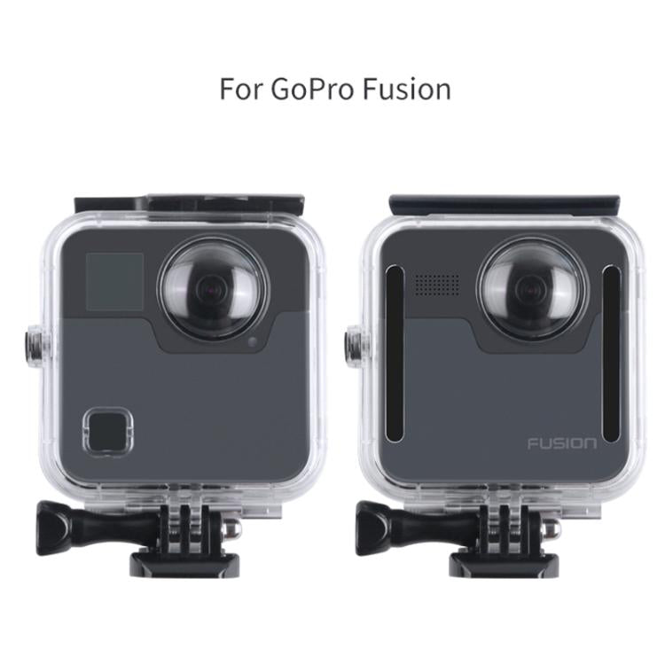 40m Waterproof Housing Protective Case  for GoPro Fusion, with Buckle Basic Mount & Screw & Wrench - Waterproof Cases by PMC TechLife | Online Shopping South Africa | PMC TechLife | Buy Now Pay Later Mobicred