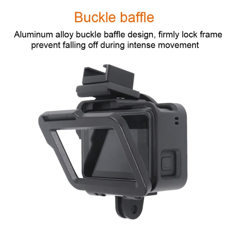 Housing Shell CNC Aluminum Alloy Protective Cage with Insurance Frame & 52mm UV Lens for GoPro HERO7 Black /6 /5 (Blue) - Metal Cases by PMC TechLife | Online Shopping South Africa | PMC TechLife | Buy Now Pay Later Mobicred