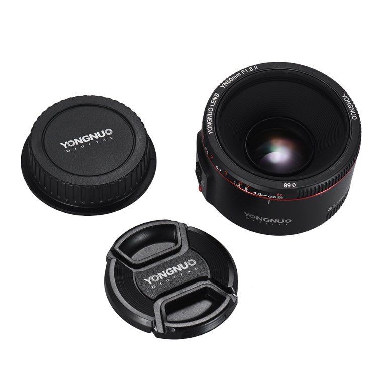 YONGNUO YN50MM F1.8C II F1.8 Auto Focus Lens for Canon EF Mount New Lens (Black) - free shipping - PMC TechLife - Order now!
