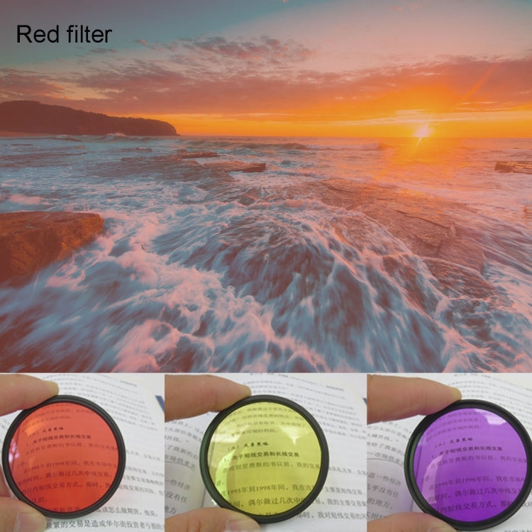 JUNESTAR 11 in 1 Proffesional 52mm Lens Filter(CPL + UV + ND8 + ND4 + ND2 + Star 8 + Red + Yellow + FLD / Purple) & Waterproof Housing Case Adapter Ring & Lens Protective Cap for GoPro HERO4 / 3+ / 3 & Xiaomi Xiaoyi Yi I / II 4K Sport Action Camera - Lens Filter by JSR | Online Shopping South Africa | PMC TechLife | Buy Now Pay Later Mobicred