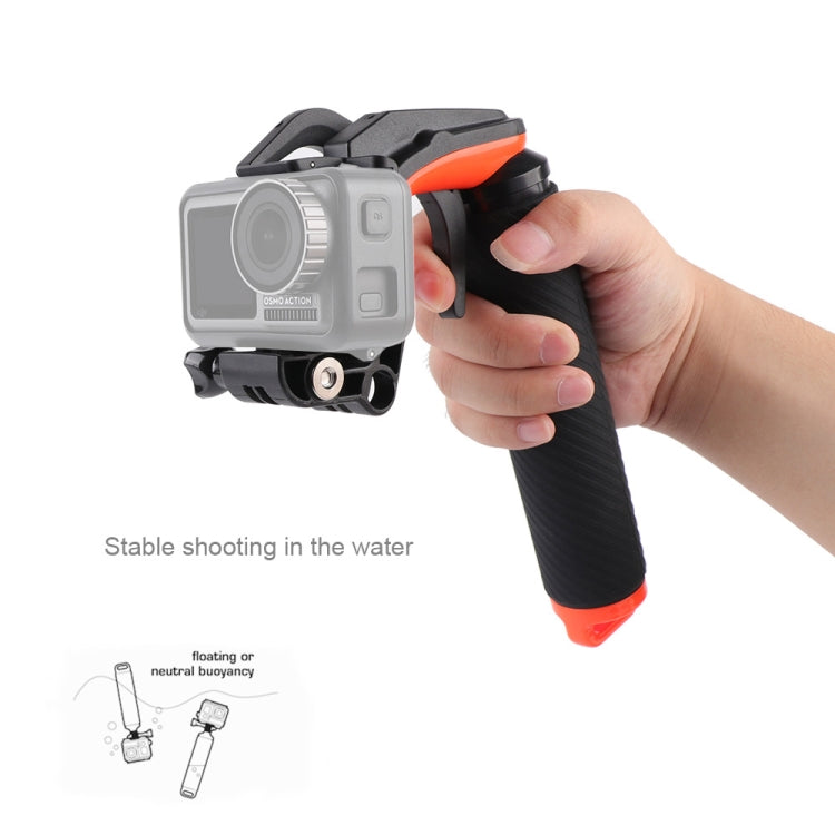 Shutter Trigger + Floating Hand Grip Diving Buoyancy Stick with Adjustable Anti-lost Strap & Screw & Wrench for DJI Osmo Action - Other by PMC TechLife | Online Shopping South Africa | PMC TechLife | Buy Now Pay Later Mobicred