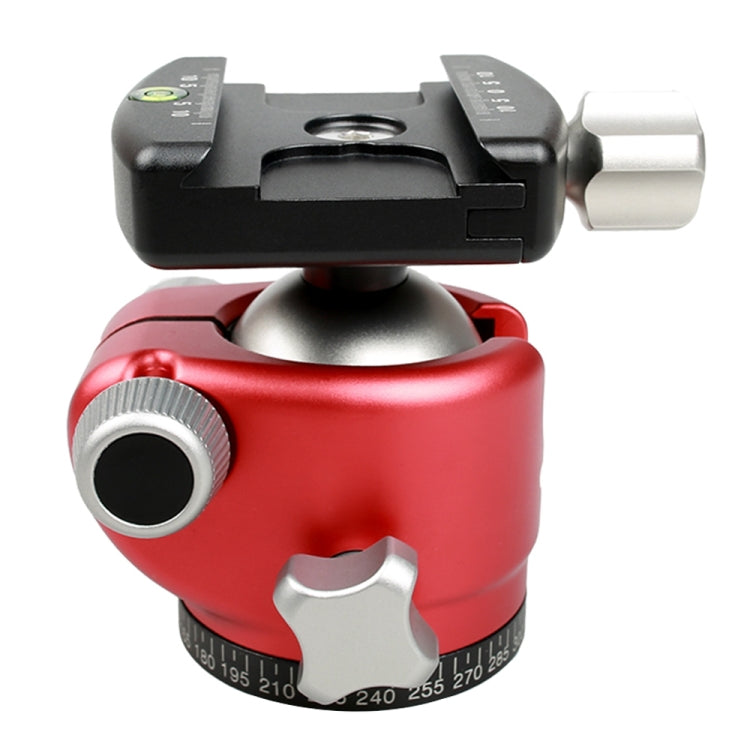 FITTEST X4 Low Center of Gravity High Locking Force Panoramic Ball Head with Quick Release Plate for DSLR & Digital Cameras, Load Max 10kg(Red) - free shipping - PMC TechLife - Order now!