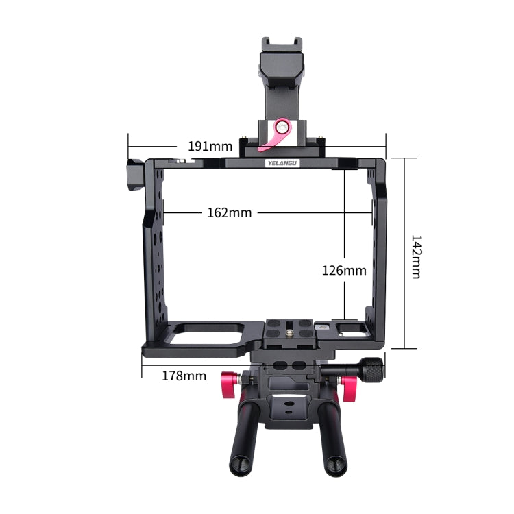 YELANGU C8 YLG0910 Handle Video Camera Cage Stabilizer(Black) - free shipping - PMC TechLife - Order now!