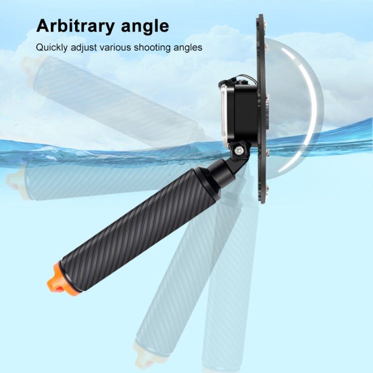 RUIGPRO Floating Hand Grip Dome Port Underwater Diving Camera Lens Transparent Cover for DJI Osmo Action - free shipping - PMC TechLife - Order now!