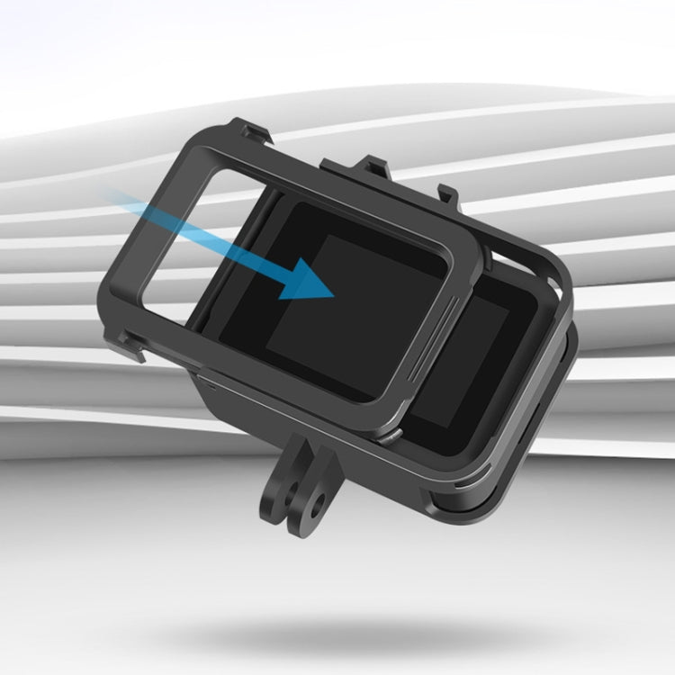 RUIGPRO for GoPro HERO8 Black Standard Border PC ABS Frame Mount Protective Case(Black) - free shipping - PMC TechLife - Order now!