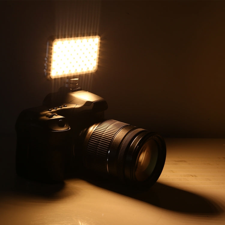 LED-013 Pocket 112 LEDs Professional Vlogging Photography Video & Photo Studio Light with OLED Display & Cold Shoe Adapter Mount for Canon / Nikon DSLR Cameras - free shipping - PMC TechLife - Order now!