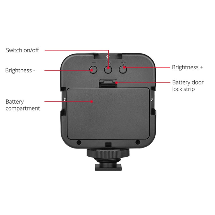 YELANGU LED01 49 LED Video Light for Camera / Video Camcorder (Black) - free shipping - PMC TechLife - Order now!