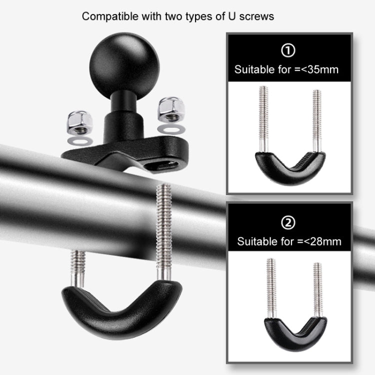 9cm Connecting Rod 20mm Ball Head Motorcycle Handlebar Fixed Mount Holder with Tripod Adapter & Screw for GoPro, Insta360, DJI and Other Action Cameras(Black) - free shipping - PMC TechLife - Order now!