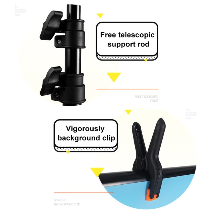 70x75cm T-Shape Photo Studio Background Support Stand Backdrop Crossbar Bracket Kit with Clips, No Backdrop - free shipping - PMC TechLife - Order now!