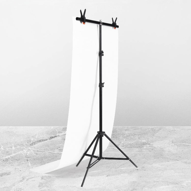 70x200cm T-Shape Photo Studio Background Support Stand Backdrop Crossbar Bracket Kit with Clips, No Backdrop - free shipping - PMC TechLife - Order now!