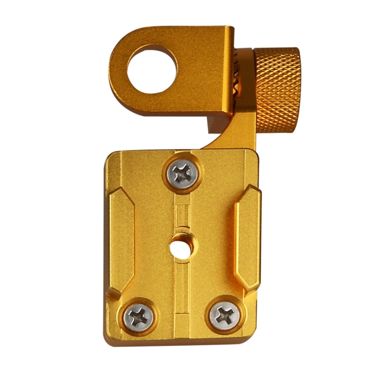 Motorcycle Rearview Mirror CNC Aluminum Alloy Stent Fixed Bracket Holder forGoPro Hero12 Black / Hero11 /10 /9 /8 /7 /6 /5, Insta360 Ace / Ace Pro, DJI Osmo Action 4 and Other Action Cameras(Gold) - Bicycle Handlebar Mount by PMC TechLife | Online Shopping South Africa | PMC TechLife | Buy Now Pay Later Mobicred