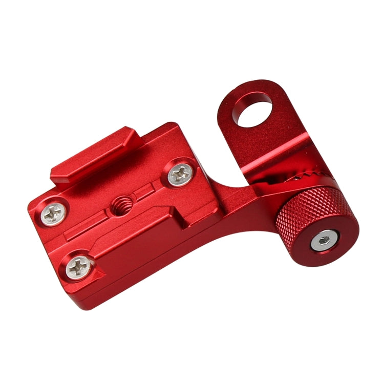 Motorcycle Rearview Mirror CNC Aluminum Alloy Stent Fixed Bracket Holder forGoPro Hero12 Black / Hero11 /10 /9 /8 /7 /6 /5, Insta360 Ace / Ace Pro, DJI Osmo Action 4 and Other Action Cameras(Red) - Bicycle Handlebar Mount by PMC TechLife | Online Shopping South Africa | PMC TechLife | Buy Now Pay Later Mobicred