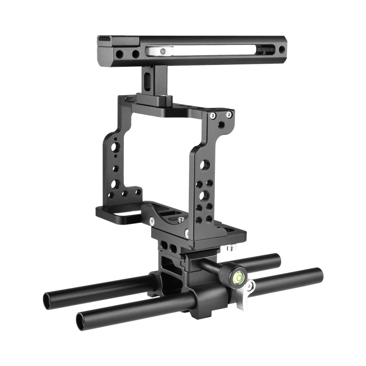 YELANGU C15 YLG0711A Video Camera Cage Stabilizer with Handle & Rail Rod for Nikon Z6 / Z7(Black) - free shipping - PMC TechLife - Order now!