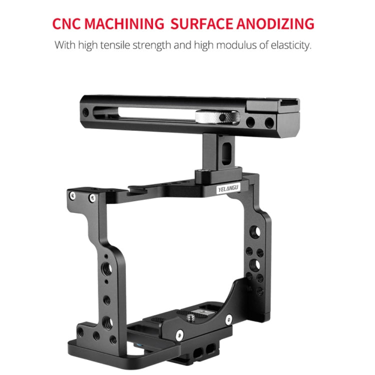 YELANGU C15-B YLG0711A-A Video Camera Cage Stabilizer with Handle for Nikon Z6 / Z7(Black) - free shipping - PMC TechLife - Order now!