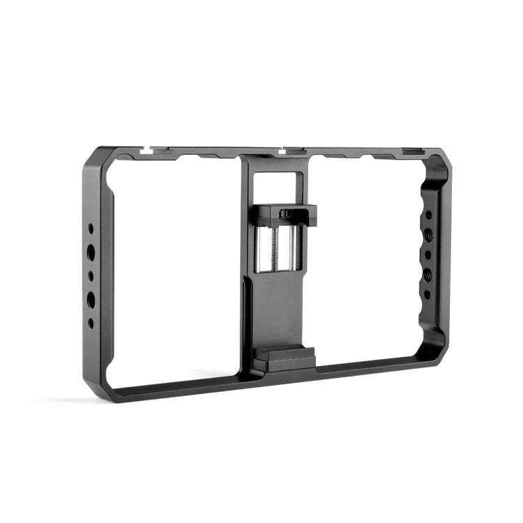 YELANGU  PC06 YLG0909A Vlogging Live Broadcast Smartphone Metal Cage Video Rig Filmmaking Recording Handle Stabilizer Bracket for iPhone, Galaxy, Huawei, Xiaomi, HTC, LG, Google, and Other Smartphones(Black) - free shipping - PMC Jewellery - Order now!