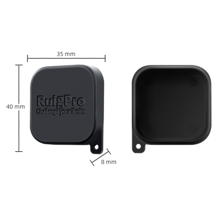RUIGPRO for GoPro HERO10 Black / HERO9 Black Soft Rubber Scratch-resistant Camera Lens Protective Cap Cover (Black) - Lens Cover by RUIGPRO | Online Shopping South Africa | PMC TechLife | Buy Now Pay Later Mobicred