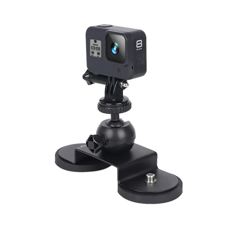 Car Suction Cup Mount Bracket for GoPro Hero11 Black / HERO10 Black / HERO9 Black / HERO8 Black /7 /6 /5 /5 Session /4 Session /4 /3+ /3 /2 /1, Xiaoyi and Other Action Cameras, Size: L(Black) - Holder by PMC TechLife | Online Shopping South Africa | PMC TechLife | Buy Now Pay Later Mobicred