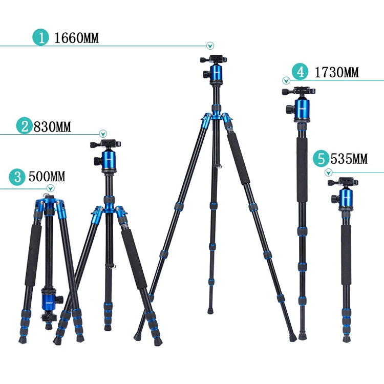 TRIOPO Oubao A-688 Adjustable Portable  Aluminum Alloy Tripod with Ball Head for SLR Camera - free shipping - PMC TechLife - Order now!