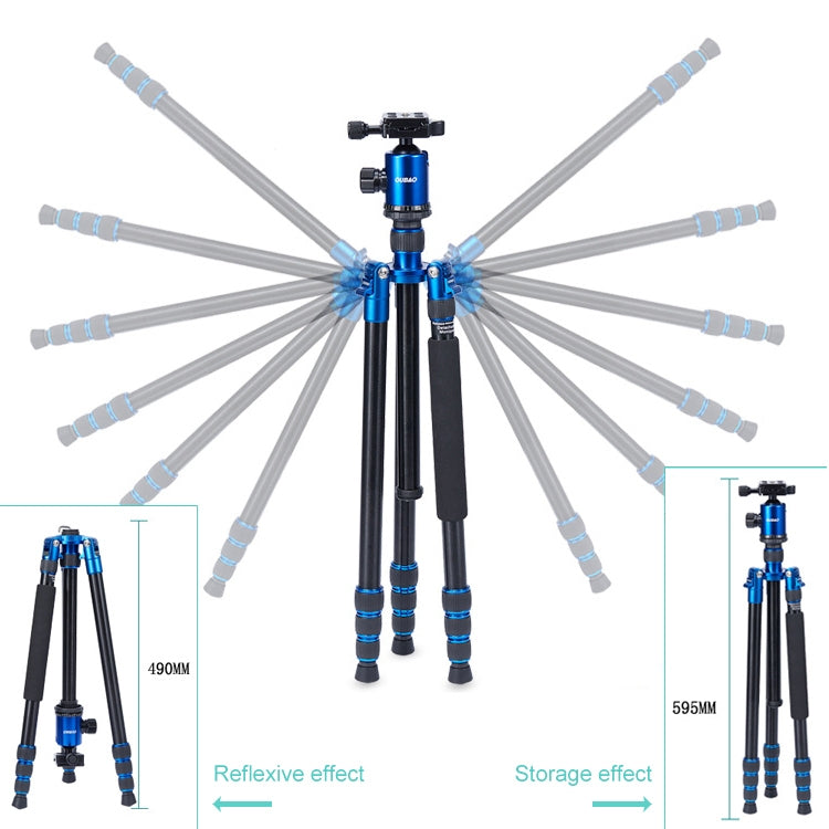 TRIOPO Oubao A-688 Adjustable Portable  Aluminum Alloy Tripod with Ball Head for SLR Camera - free shipping - PMC TechLife - Order now!