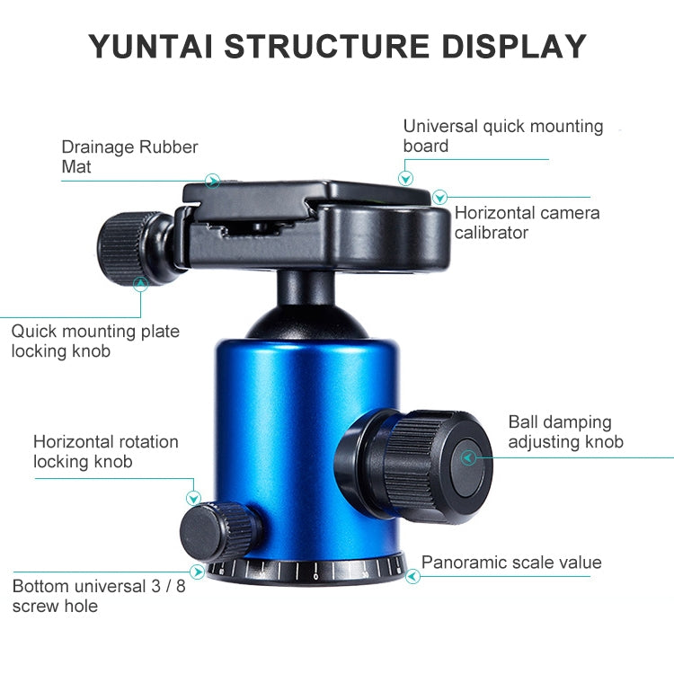 TRIOPO Oubao A-688 Adjustable Portable  Aluminum Alloy Tripod with Ball Head for SLR Camera - free shipping - PMC TechLife - Order now!